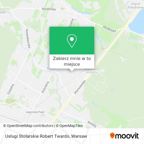 Mapa Usługi Stolarskie Robert Twardo