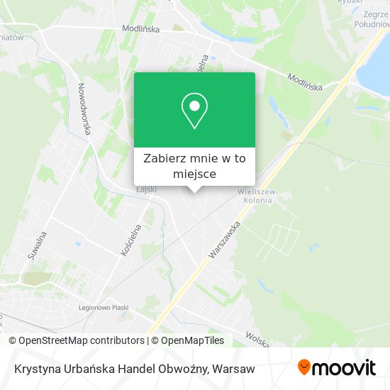 Mapa Krystyna Urbańska Handel Obwoźny