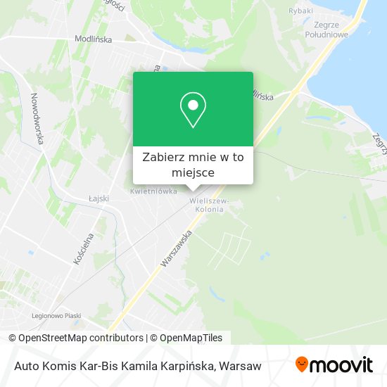 Mapa Auto Komis Kar-Bis Kamila Karpińska