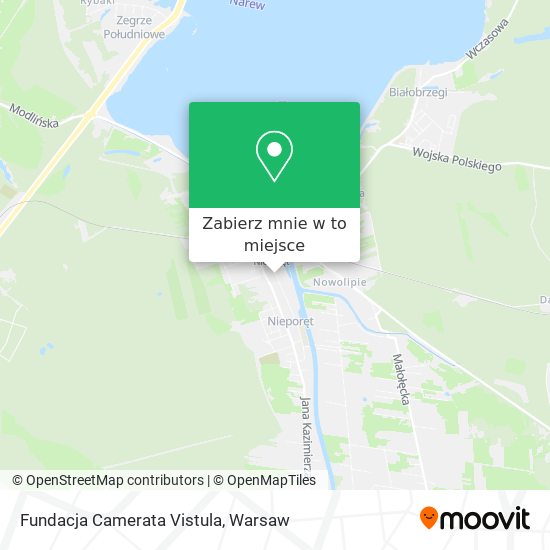 Mapa Fundacja Camerata Vistula