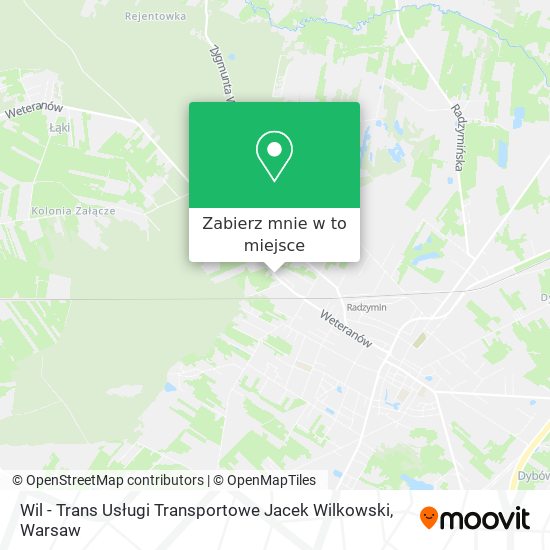 Mapa Wil - Trans Usługi Transportowe Jacek Wilkowski