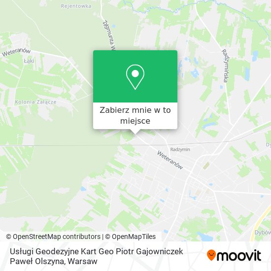 Mapa Usługi Geodezyjne Kart Geo Piotr Gajowniczek Paweł Olszyna