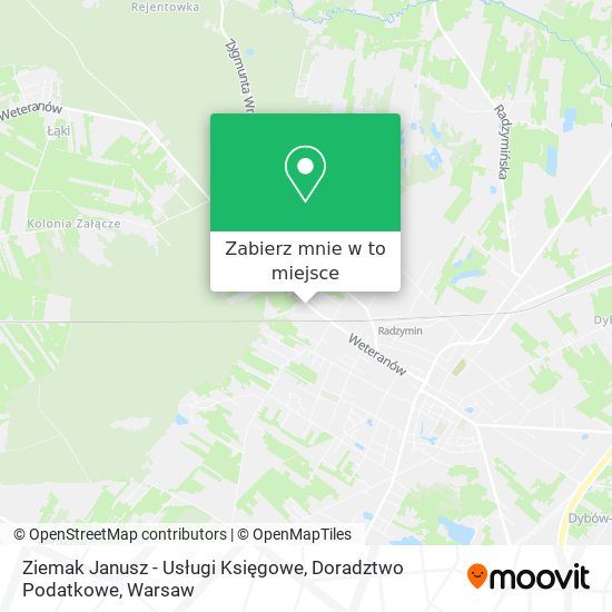 Mapa Ziemak Janusz - Usługi Księgowe, Doradztwo Podatkowe