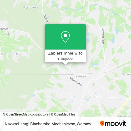 Mapa Nazwa:Usługi Blacharsko Mechaniczne