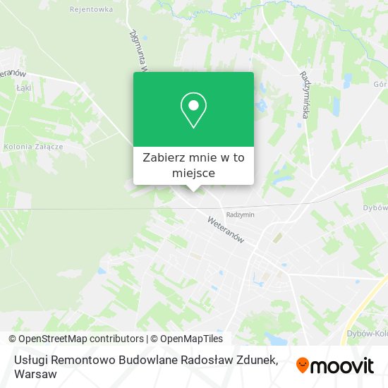 Mapa Usługi Remontowo Budowlane Radosław Zdunek