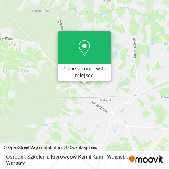 Mapa Ośrodek Szkolenia Kierowców Kamil Kamil Wójcicki