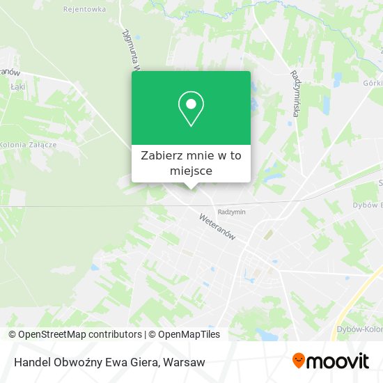 Mapa Handel Obwoźny Ewa Giera