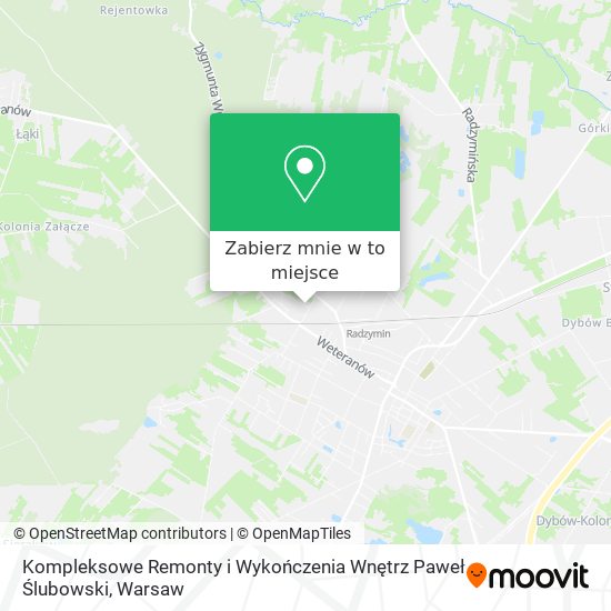 Mapa Kompleksowe Remonty i Wykończenia Wnętrz Paweł Ślubowski