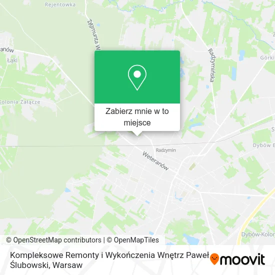 Mapa Kompleksowe Remonty i Wykończenia Wnętrz Paweł Ślubowski