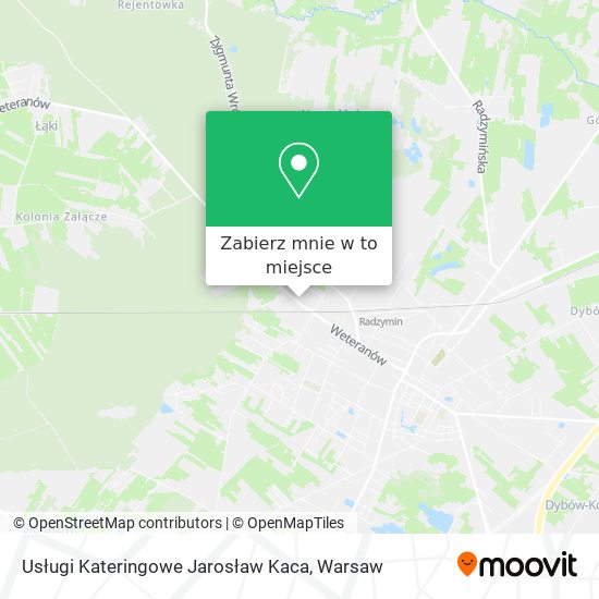 Mapa Usługi Kateringowe Jarosław Kaca