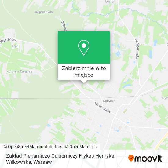 Mapa Zakład Piekarniczo Cukierniczy Frykas Henryka Wilkowska