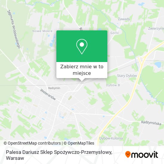 Mapa Palesa Dariusz Sklep Spożywczo-Przemysłowy