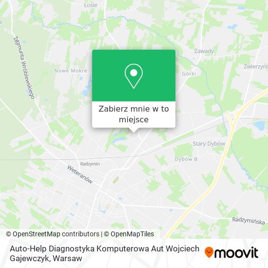 Mapa Auto-Help Diagnostyka Komputerowa Aut Wojciech Gajewczyk