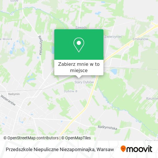 Mapa Przedszkole Niepuliczne Niezapominajka