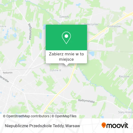 Mapa Niepubliczne Przedszkole Teddy