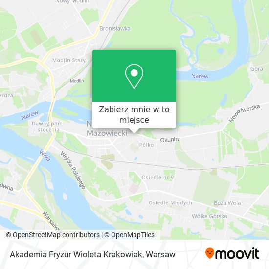 Mapa Akademia Fryzur Wioleta Krakowiak