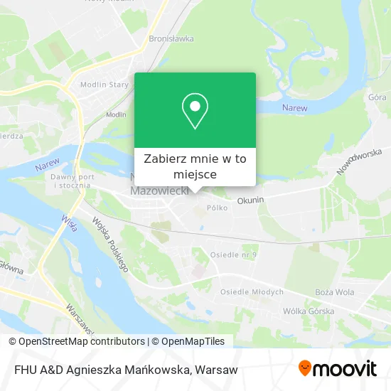 Mapa FHU A&D Agnieszka Mańkowska