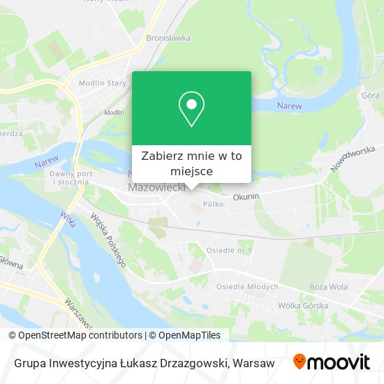 Mapa Grupa Inwestycyjna Łukasz Drzazgowski