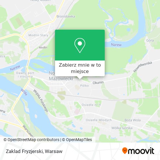 Mapa Zaklad Fryzjerski