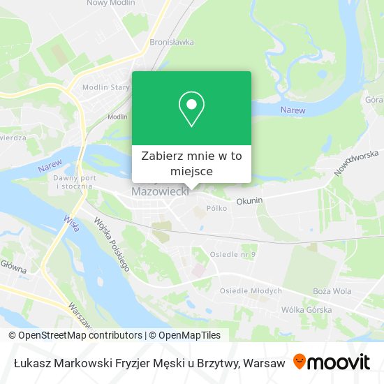 Mapa Łukasz Markowski Fryzjer Męski u Brzytwy