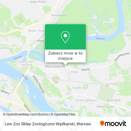 Mapa Lew Zoo Sklep Zoologiczno-Wędkarski