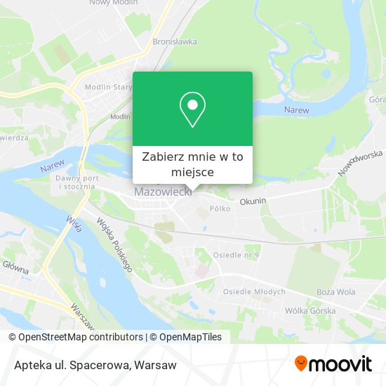 Mapa Apteka ul. Spacerowa