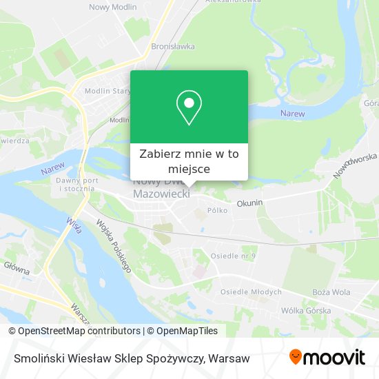 Mapa Smoliński Wiesław Sklep Spożywczy