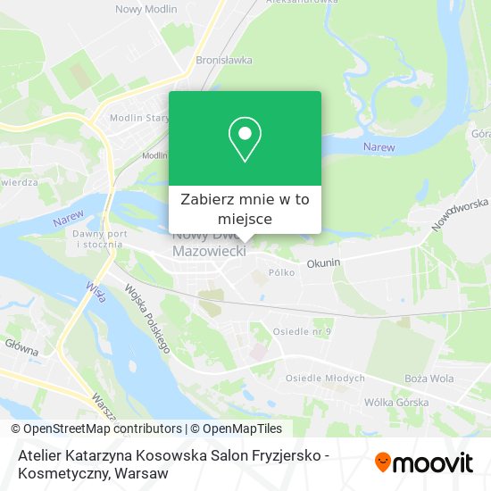 Mapa Atelier Katarzyna Kosowska Salon Fryzjersko - Kosmetyczny