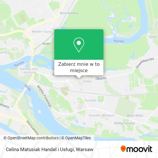 Mapa Celina Matusiak Handel i Usługi