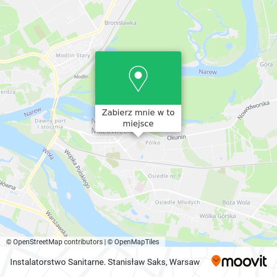 Mapa Instalatorstwo Sanitarne. Stanisław Saks