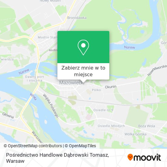 Mapa Pośrednictwo Handlowe Dąbrowski Tomasz