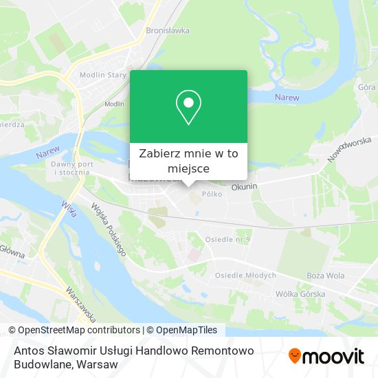 Mapa Antos Sławomir Usługi Handlowo Remontowo Budowlane