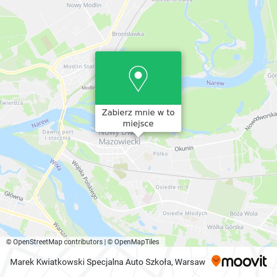 Mapa Marek Kwiatkowski Specjalna Auto Szkoła