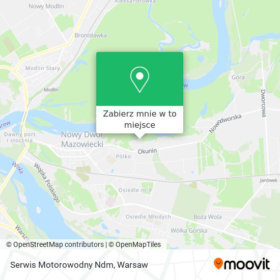 Mapa Serwis Motorowodny Ndm