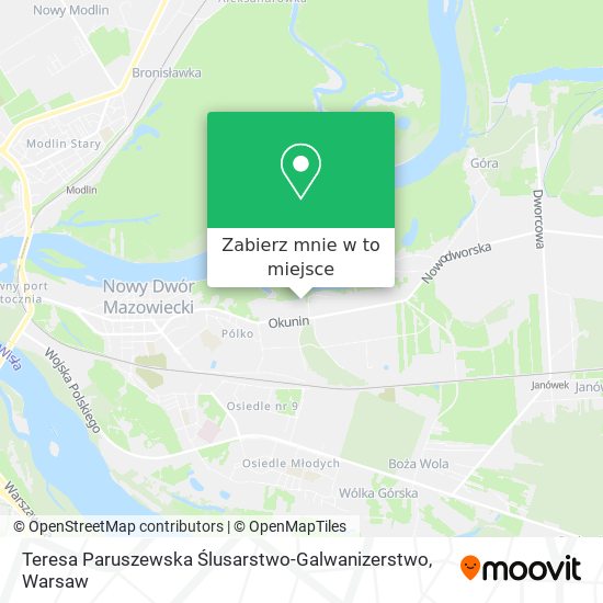 Mapa Teresa Paruszewska Ślusarstwo-Galwanizerstwo