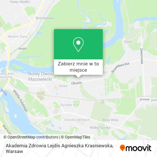 Mapa Akademia Zdrowia Lejdis Agnieszka Krasniewska