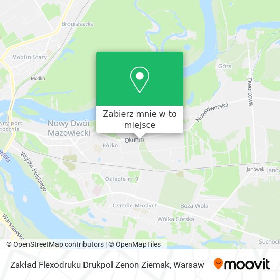 Mapa Zakład Flexodruku Drukpol Zenon Ziemak