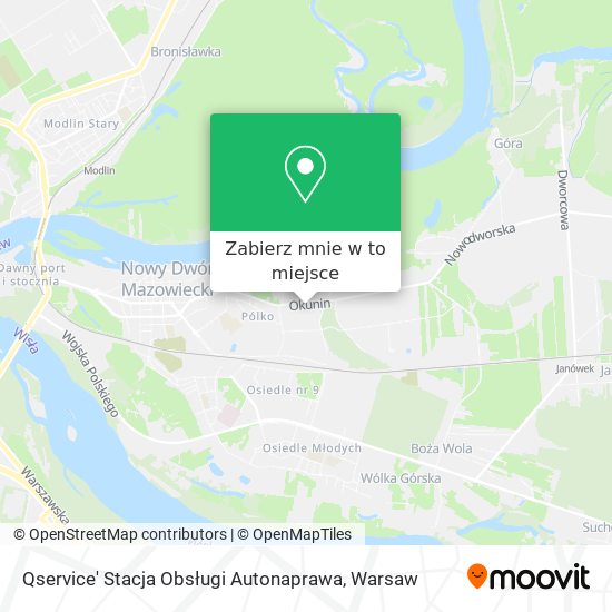 Mapa Qservice' Stacja Obsługi Autonaprawa