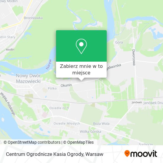 Mapa Centrum Ogrodnicze Kasia Ogrody