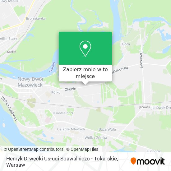 Mapa Henryk Drwęcki Usługi Spawalniczo - Tokarskie