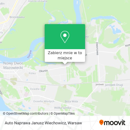 Mapa Auto Naprawa Janusz Wiechowicz