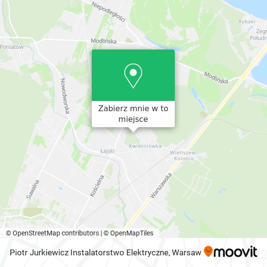 Mapa Piotr Jurkiewicz Instalatorstwo Elektryczne