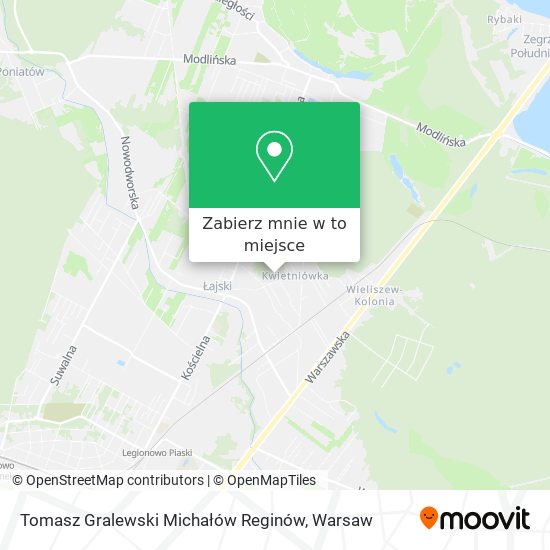 Mapa Tomasz Gralewski Michałów Reginów