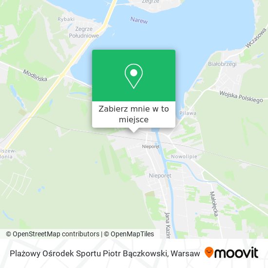 Mapa Plażowy Ośrodek Sportu Piotr Bączkowski