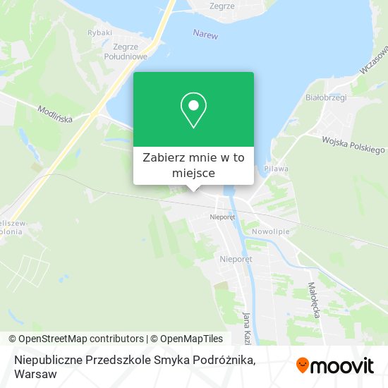 Mapa Niepubliczne Przedszkole Smyka Podróżnika