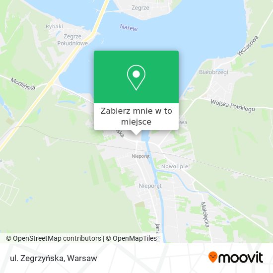 Mapa ul. Zegrzyńska