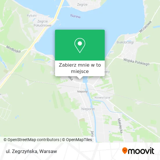 Mapa ul. Zegrzyńska