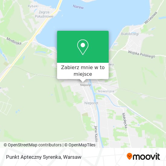 Mapa Punkt Apteczny Syrenka