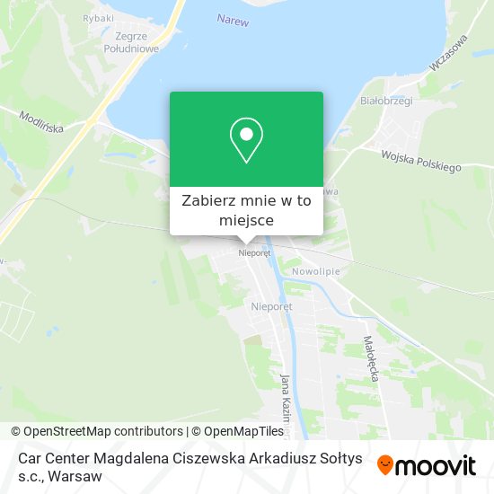 Mapa Car Center Magdalena Ciszewska Arkadiusz Sołtys s.c.