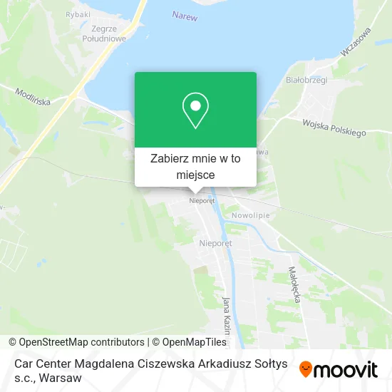 Mapa Car Center Magdalena Ciszewska Arkadiusz Sołtys s.c.